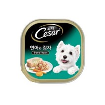 시저 애견 캔간식 연어와 감자 100g, 연어감자