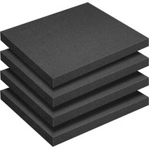 4 Pcs Polyurethane Foam Sheet 157 x 118 x 15 Inch Cuttable Foam Inserts for Cases Packing Foam Pads, 16x12x1.6Inch - 4Pcs