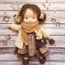 모루인형 털인형 비즈만들기 만화 봉제 인형 뜨개질 양모 머리 장난감 드레스 옷 waldorfs 수제 부드러운 천으로 인형 최고의 선물, 천 부드러운 인형 2