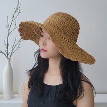 프리티 와이드햇 여름 바캉스 챙모자 대챙모자