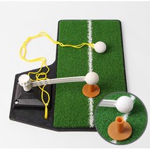 스윙매트 회전스틱 줄공 뜬공 연습기 골프연습장매트 아이언매트 스윙기 실내골프