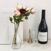 캐비지 자나장미 조화 데이비드오스틴로즈 산소 실크플라워 미니 꽃 고속터미널, 옐로우