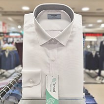레노마 셔츠 #무료배송#신상 화이트 텐셀(모달) 구김 없고 노 아이롱 배색 슬림핏