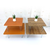 집들이선물 접이식 거실테이블 1인용밥상 정사각형 좌식식탁, 소형, 엔틱