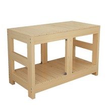 2자 3자 원목 어항 축양장 수조 선반 어항받침대 수족관 다이 어항다이 홈, 120 x45 x 70 로그