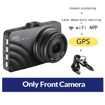 안드로이드 오토 4k 네비게이션 무선안드로이드 오토 자동차 DVR 와이파이 풀 HD 1080P 대시 캠 후면보기 차량 카메라 비디오 레코더 블랙 박스 자동차 대시캠 GPS 로거, DVR WiFi GPS_64G TF Card