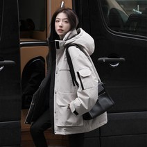 빅사이즈 한국판 조거 패딩 카고 바람막이 패딩