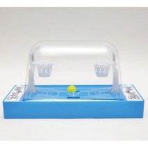 농구게임기 단순 추억의 게임기 미니 농구대 보드게임 장난감, 배틀덩크슛 블루 (22cm)