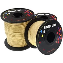 emma kites 100 고강도 경량 케블라 섬유 블레이드 케블라 라인 내하중 45kg900kg 케블라 로프 아웃도어 하이킹 캠프 낚시 피싱 라인 유틸리티 코드 수리 코드 아웃도, 옐로우, 680kg, 없음