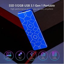 휴대용 Ssd 외장 하드 드라이브 1T 2T 60T Usb3.1 플래시 모바일 솔리드 스테이트 노트북 HDD SSD, 13 30T blue, 한개옵션1
