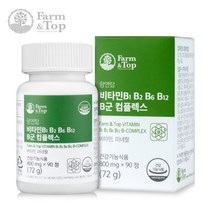 팜엔탑 비타민 B1 B2 B6 B12 B군 컴플렉스 800mg x 90정