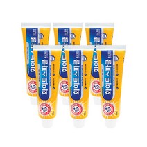 암앤해머 덴탈 케어 화이트 스파클 치약, 121g, 1개, 6개입