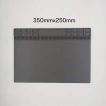해외 Esplb 405x305mm 단열 수리 패드 납땜 작업 스테이션 매트 실리콘 용접 납땜 유지 보수 플랫폼 PROD3, CHINA, 350mm Grey