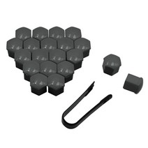 볼트 앙카 너트 하이텐션 나비 근각 무드 번데기 m6 m5 스트롱 가시 무두 서스 풀림방지 m10 20pcs 자동차 휠 캡 합금 휠 캡에 대한 센터 보호 19mm 자동차 8, 회색, 17mm