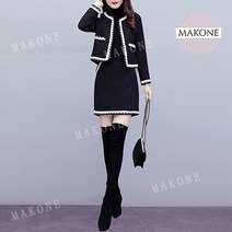 Makone 상표등록 샤오 샹펑 정장 가을/겨울 여성복 투피스 세트
