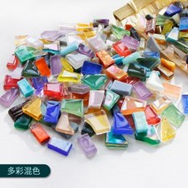 유리공예 스테인드글라스 DIY 모자이크 조각 불규칙한 모양의 수제 중립 도자기 크리스탈 유리 돌 껍질 혼, 11 like the pic_01 0.25KG