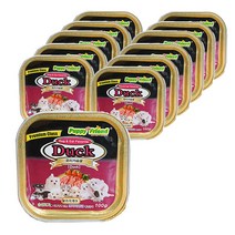 퍼피프랜드 사각 애견 간식 캔 100g, 오리가슴살, 12개, 12개