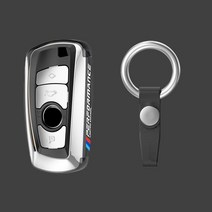 BMW 키케이스 키홀더신제품 ABS 도금 자동차 키 케이스 커버 Bmw F20 F30 G20 f31 F34 F10 G30 F11 X3 F25, 08 silver keyring