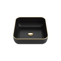비고 VL-400 탑볼 세면기 블랙골드, 세면기+P트랩+유리볼골드폽업+앵글밸브2개, 1개