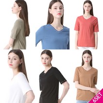 르오트 르오트 루나 워셔블 린넨 티셔츠 6종세트