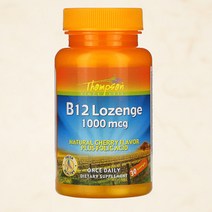 톰슨 비타민B12 시아노 코발라민 1000mcg 엽산 체리 맛 30정, 30정 1개