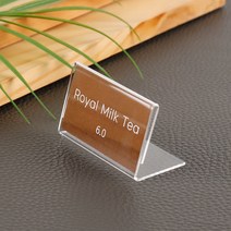 아크릴가격표 단면 매장 메뉴 이름표 6 x 3cm
