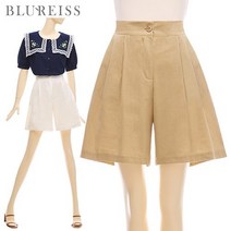 투핀턱버뮤다밴딩팬츠_B2M1PT7121