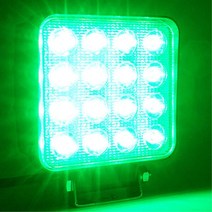 오프로드 공사현장 집어등 LED 써치라이트 그린 화물트럭 트레일러 중장비 트랙터 요트 25인승 조명 미니버스 윙바디 지게차 렉카 자동차