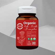 간영양제 유기농 밀크씨슬 플러스 비컴플렉스 1350mg 30정 비건 하루한알 간건강