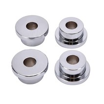 CNWNHD MOTO핸들바 라이저 부싱 마운트 할리 소프테일 다이나 스포츠스터 1973-2017 알루미늄 (크롬)