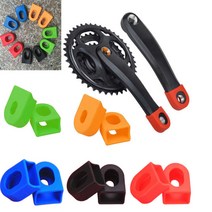 크랭크보호대 자전거 MTB 보호 커버 암 부품 프로텍터, 블루GD06599