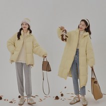 꽃밤쥐 아가씨 알껍질 4.0 경량 화이트 오리털 패딩 롱 여동 키 쇼트 코트 롱패딩 00209049