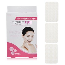 그린밴드 더마 67매 BB비비패치 여드름 뾰루지 흉터 상처패치 피부재생밴드 하이드로콜로이드테이프, 수량