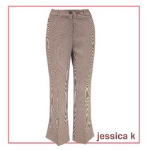 부츠컷 하운드체크 여성 골프바지