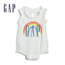 픽스키즈 GAP 베이비갭 580636 러플 무지개 로고 바디수트 화이트 6M-24M 뉴코아괴정점