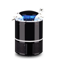 전기요금측정기 LED 모기 구충제 USB 안티 UV 전기 킬러 램프 음소거 곤충 Repeller 플라이 야외 침실, 02 Black