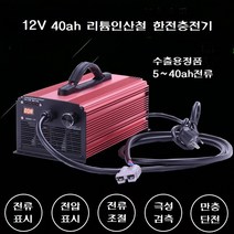 한전충전기 12V 40ah 리튬인산철배터리 전용충전기, 1개