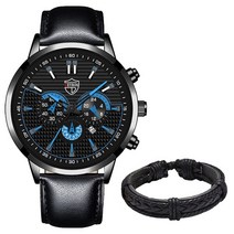 Reloj hombre 탑 남성 비즈니스 가죽 쿼츠 손목 시계 럭셔리 패션 캘린더 날짜 팔찌 스트랩 relogio