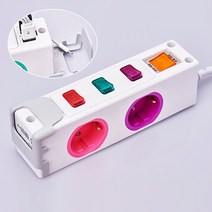 티앤씨 옆으로 디자인 멀태탭 2 USB 개별 멀티콘센트 2구 3구 4구 5구 6구 멀티탭, 옆으로 디자인멀티탭 3구 1.5M