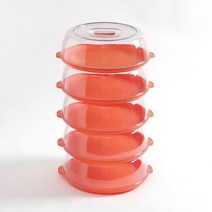 센스쿡 5단 음식보관케이스 음식커버 푸드덮개 오렌지 음식덮개 음식케이스 음식보관 음식보관통 음식보관케이, 1개