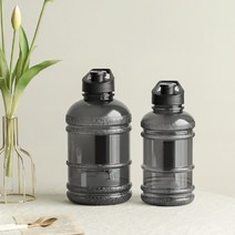 손잡이 헬스 물통 1L 2L 4L 큰 대용량 워터 보틀 캠핑 등산 다이어트 운동 빅 사이즈 스포츠 물병 휴대용 업소용 군인 1리터 2리터 4리터 1.5l 2..5l 대형 초대형, 블랙 1L