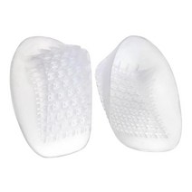 GHSHOP 2Pcs U 자형 힐 컵 패드 피로 감소 편안한 삽입 족저 근막염에 대한 보호대 아픈 발 뒤꿈치 아킬레스 통증 하루, 분명한, SEBS 소재, 2개