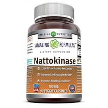 해외 Amazing Nutrition Nattokinase 나토키나제 90캡, 2개