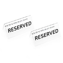아크릴 RESERVED 예약석 표시 문구, 투명 2개