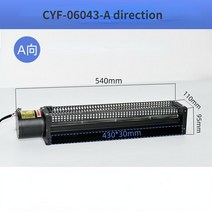 220V 크로스 플로우 팬 엘리베이터 팬 고온 오븐 웨이브 납땜, 07 G