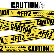 오토바이 롤 스티커, CAUTION FR2+슈프림 스티커2종