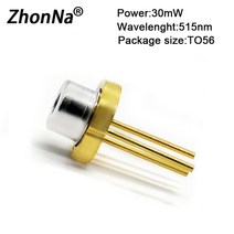 [무료배송]레이저 다이오드 660/515/505nm 200/ 100/ 30/ 10mW 적색/녹색 광 레이저 모듈 마운트 샤프 레이, 04 Green515nm30mW1PC_01 1 개