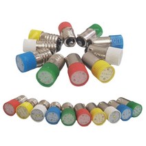 (주)승원전자 LED 꼬마전구 파이롯트램프 6.3V12V24V 교재용 과학교구 판넬표시등 파일럿전구 기동램프, 1개, E10스크류-12V황색