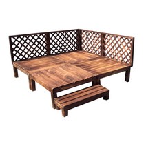 조립식 마루 평상 원두막 만들기 diy 정자 실외 계단, 100x100x18cm 플랫폼 1m2