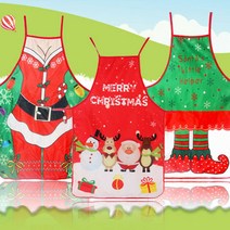 새로운 1Pc 크리스마스 요리사 앞치마 숍 작업복 주방 요리 앞치마 Chtistmas 선물, 05